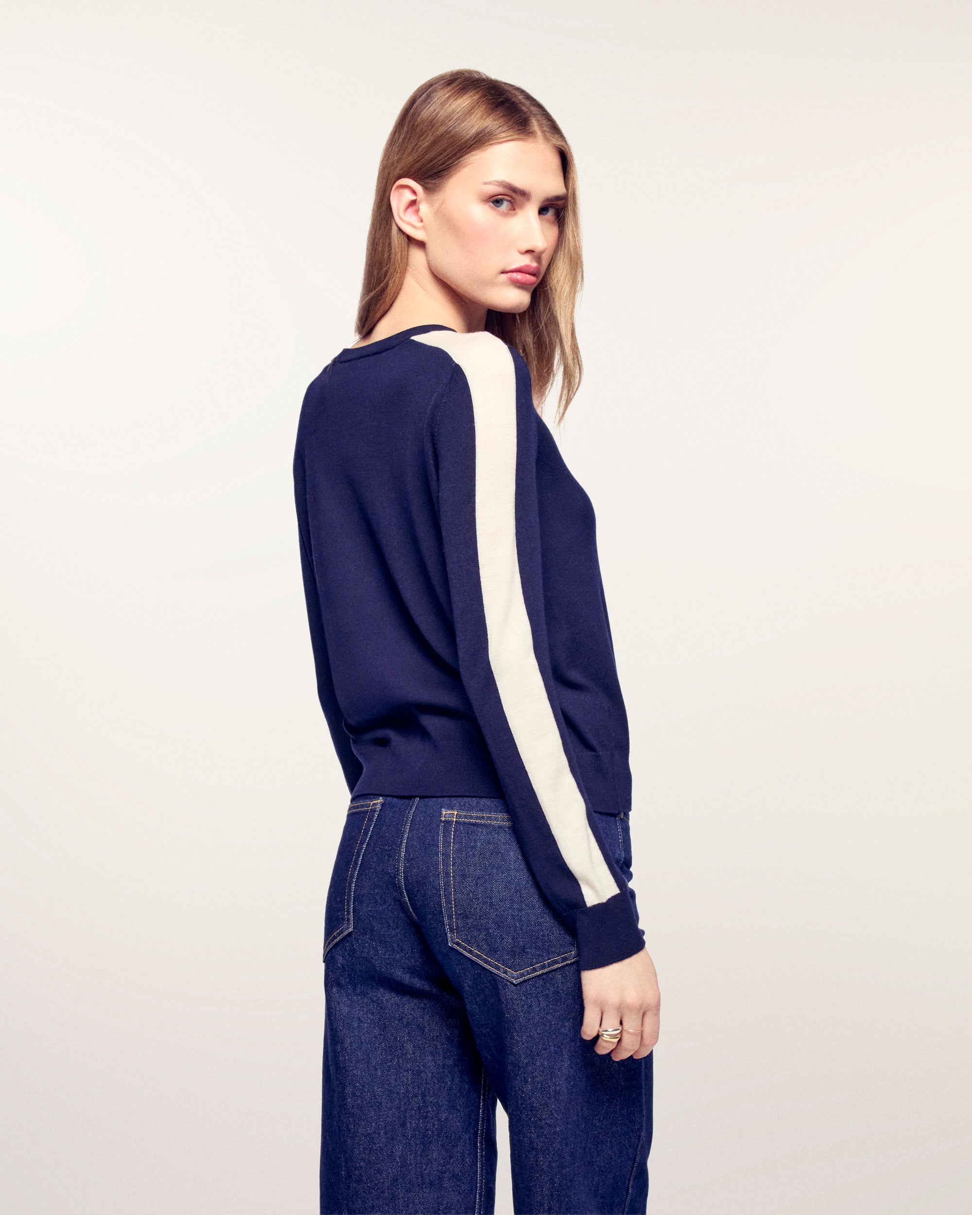 Crewneck Sweater (S25 / WOMEN / Navy)