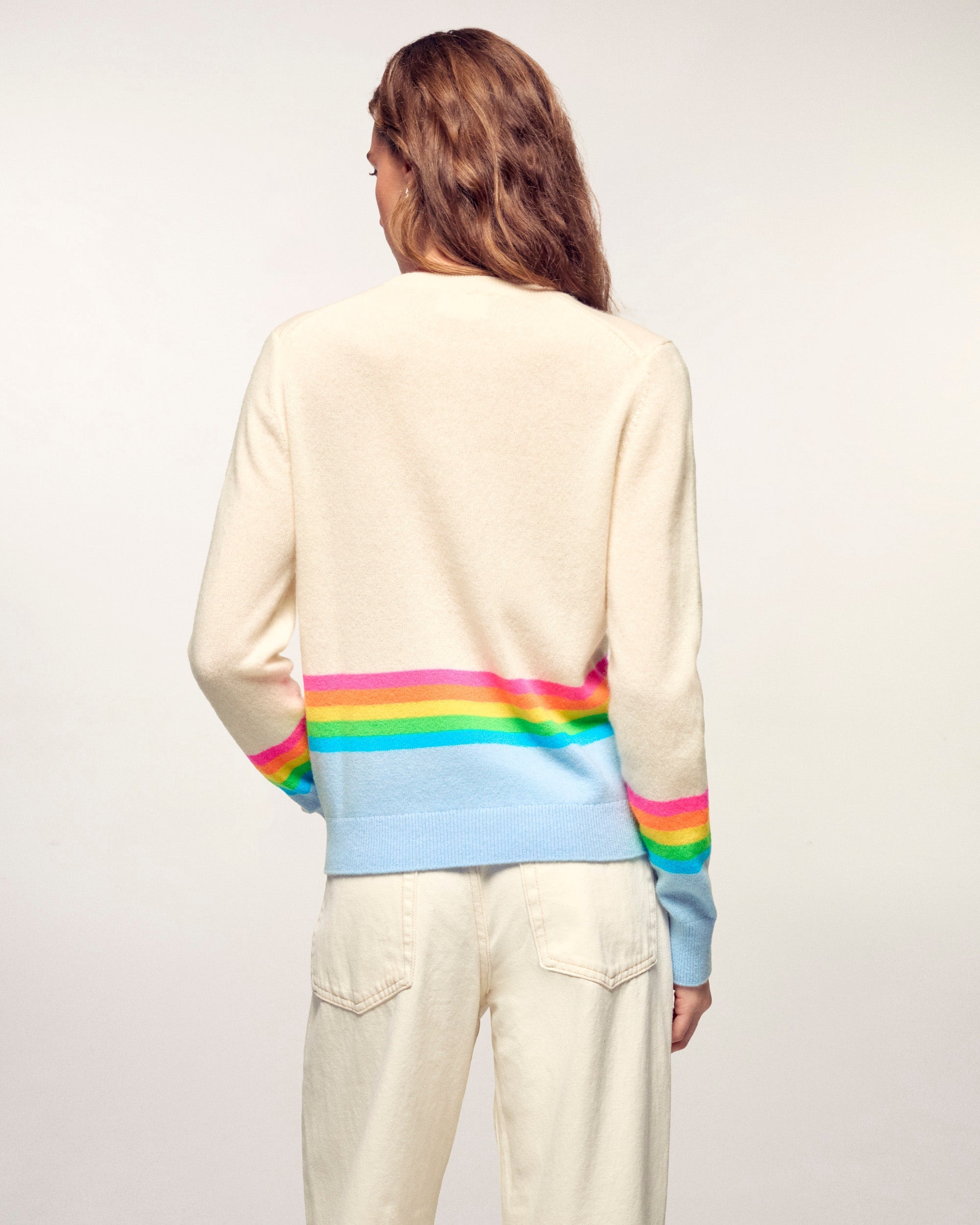 Crewneck Striped Sweater (S26/ FEMME / Baby Blue)