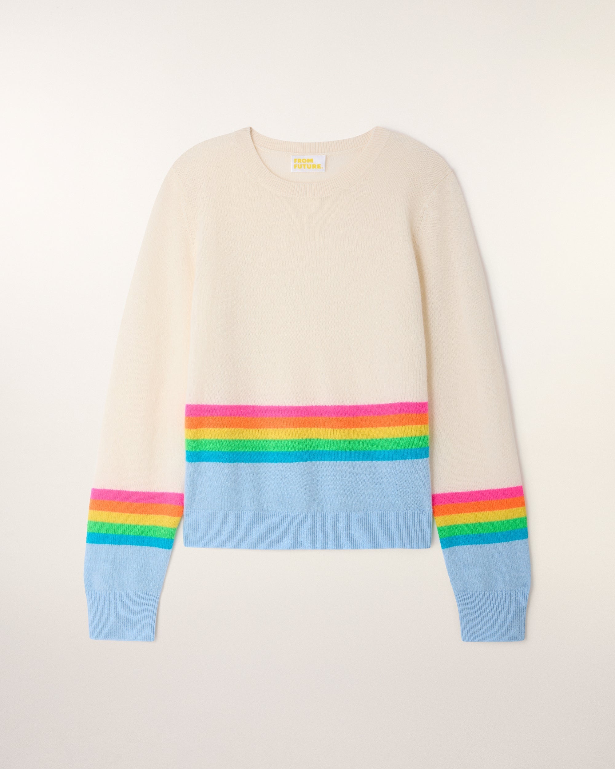 Crewneck Striped Sweater (S26/ FEMME / Baby Blue)