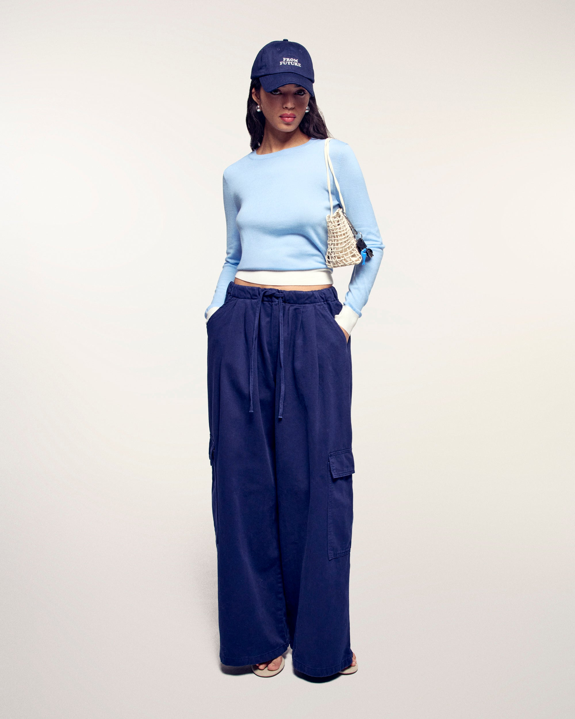 Crewneck Sweater (S26/ FEMME/ Baby Blue / RWS)