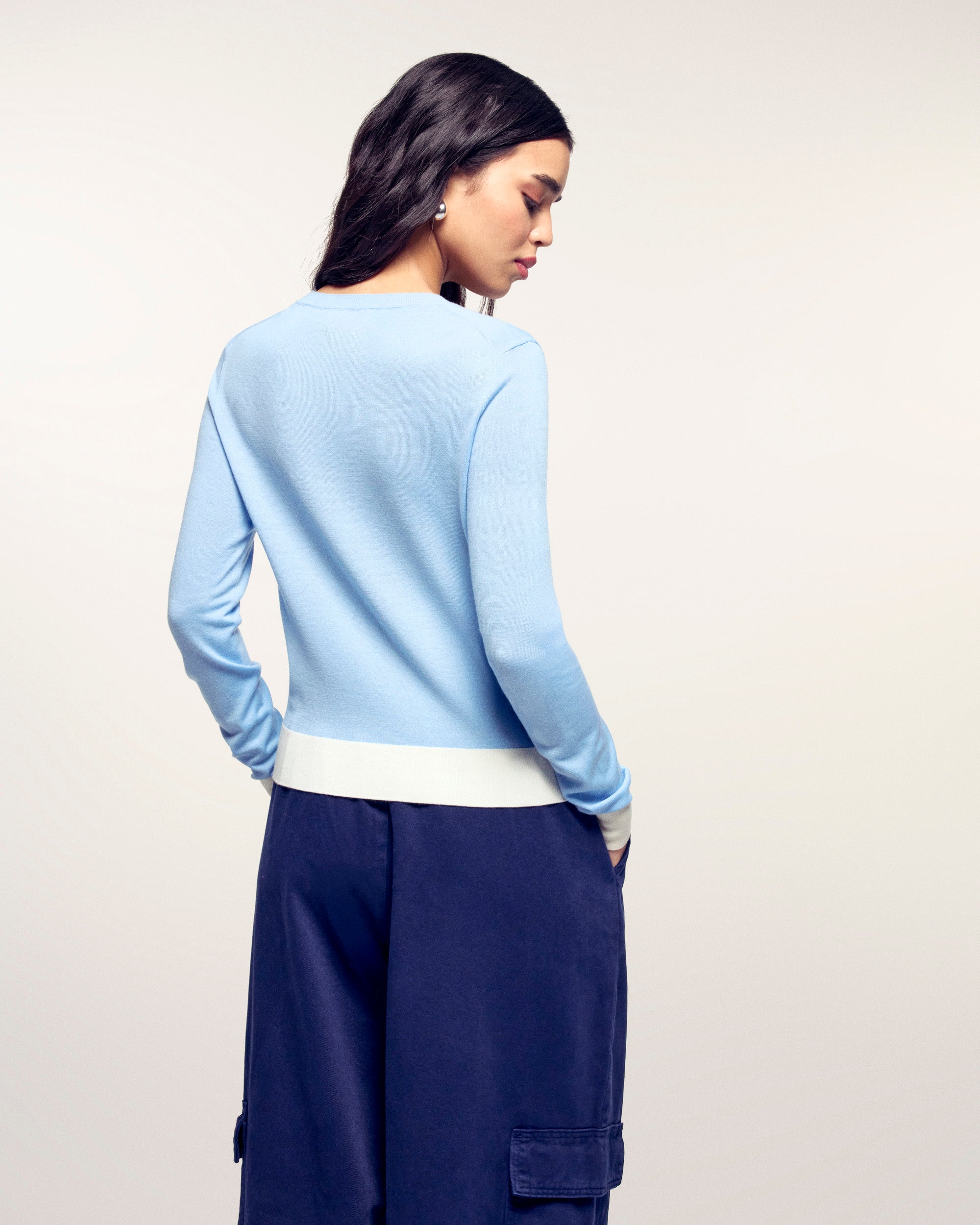 Crewneck Sweater (S26/ FEMME/ Baby Blue / RWS)