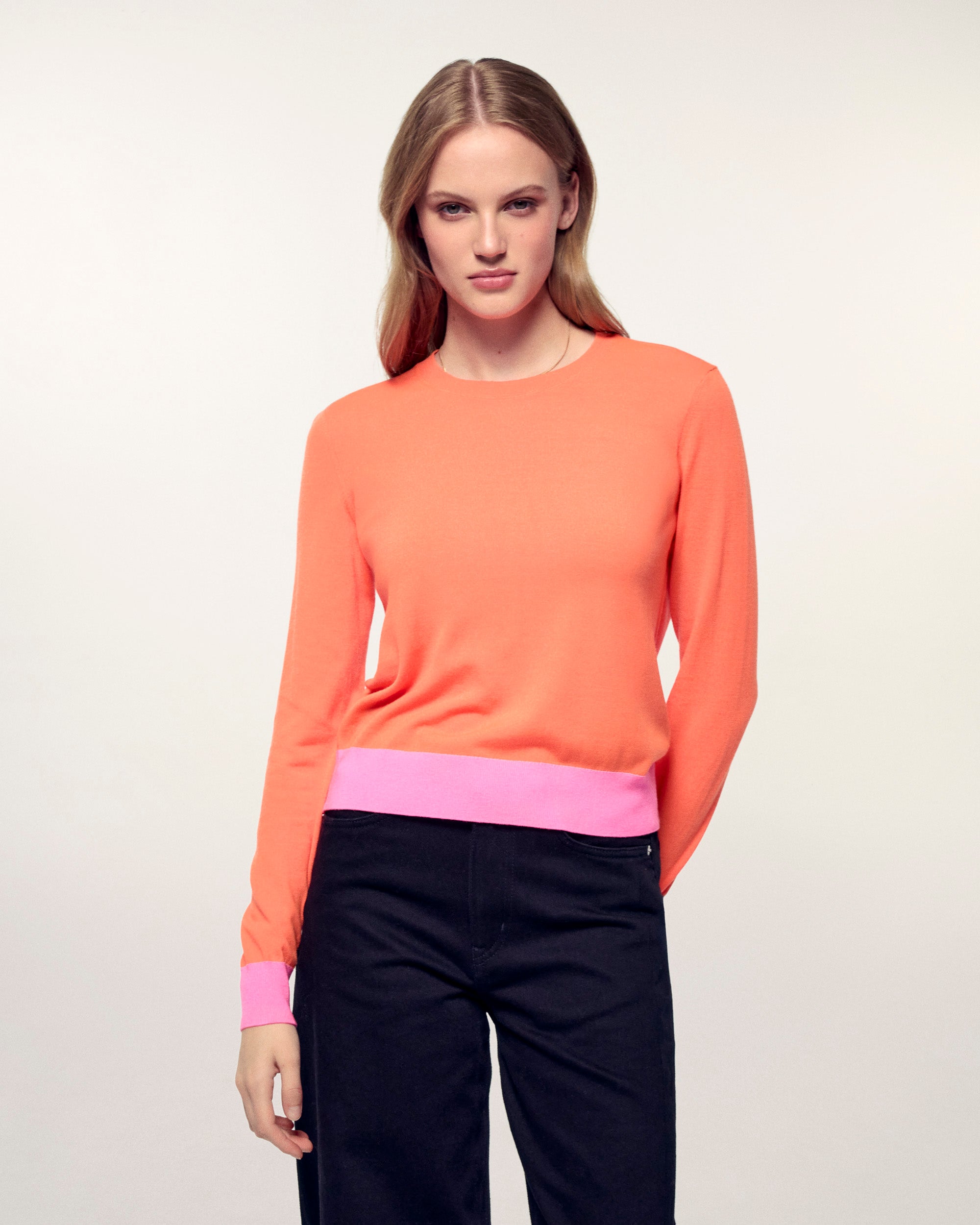 Crewneck Sweater (S26/ FEMME/ Fire Orange / RWS)