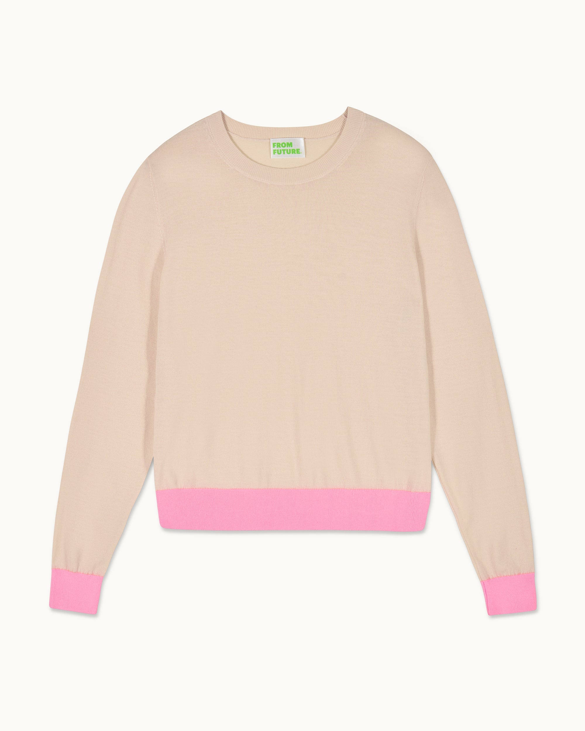 Crewneck Sweater (S25 / WOMEN / Light Beige)