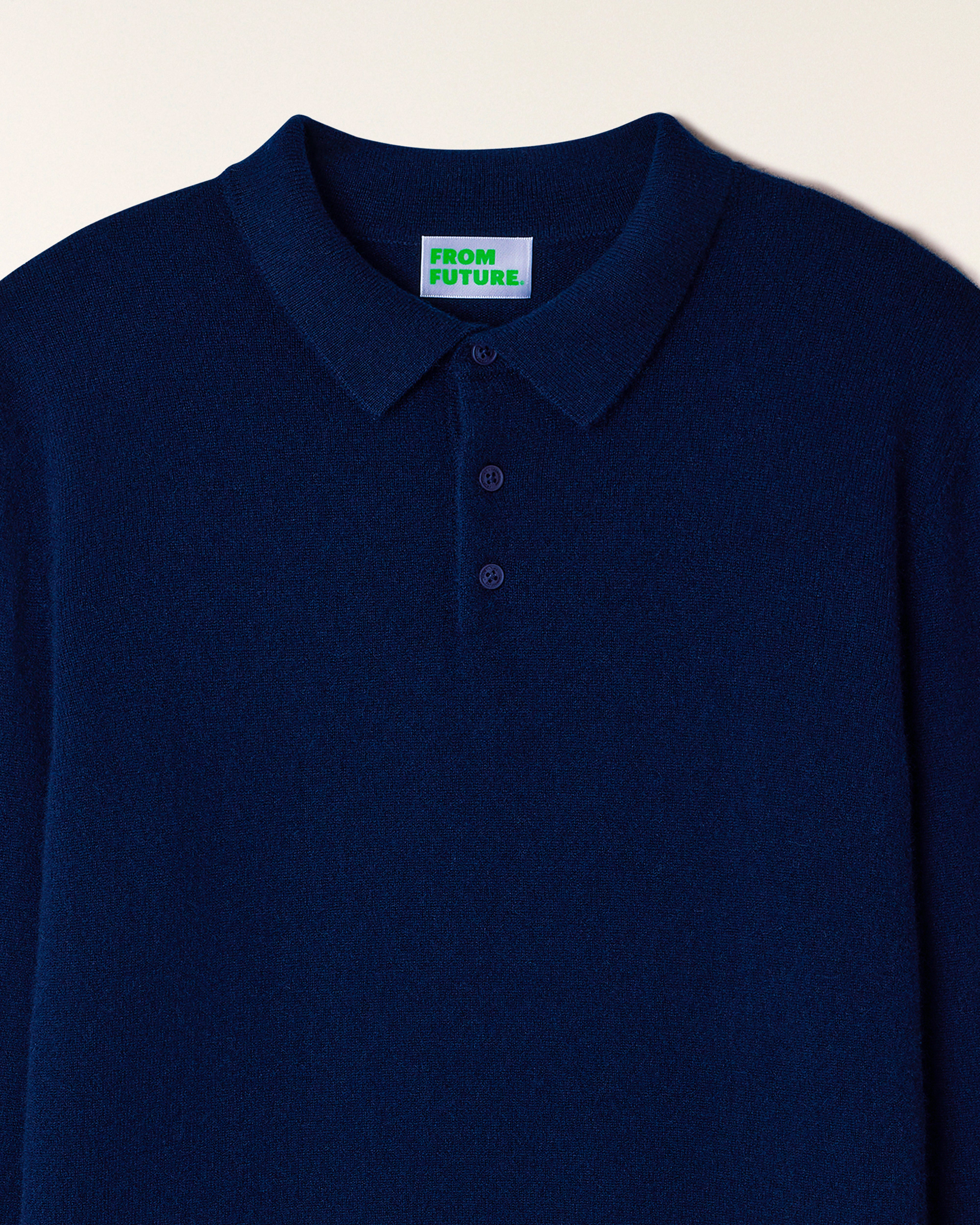Polo Neck Sweater (S26 / MEN / Navy)