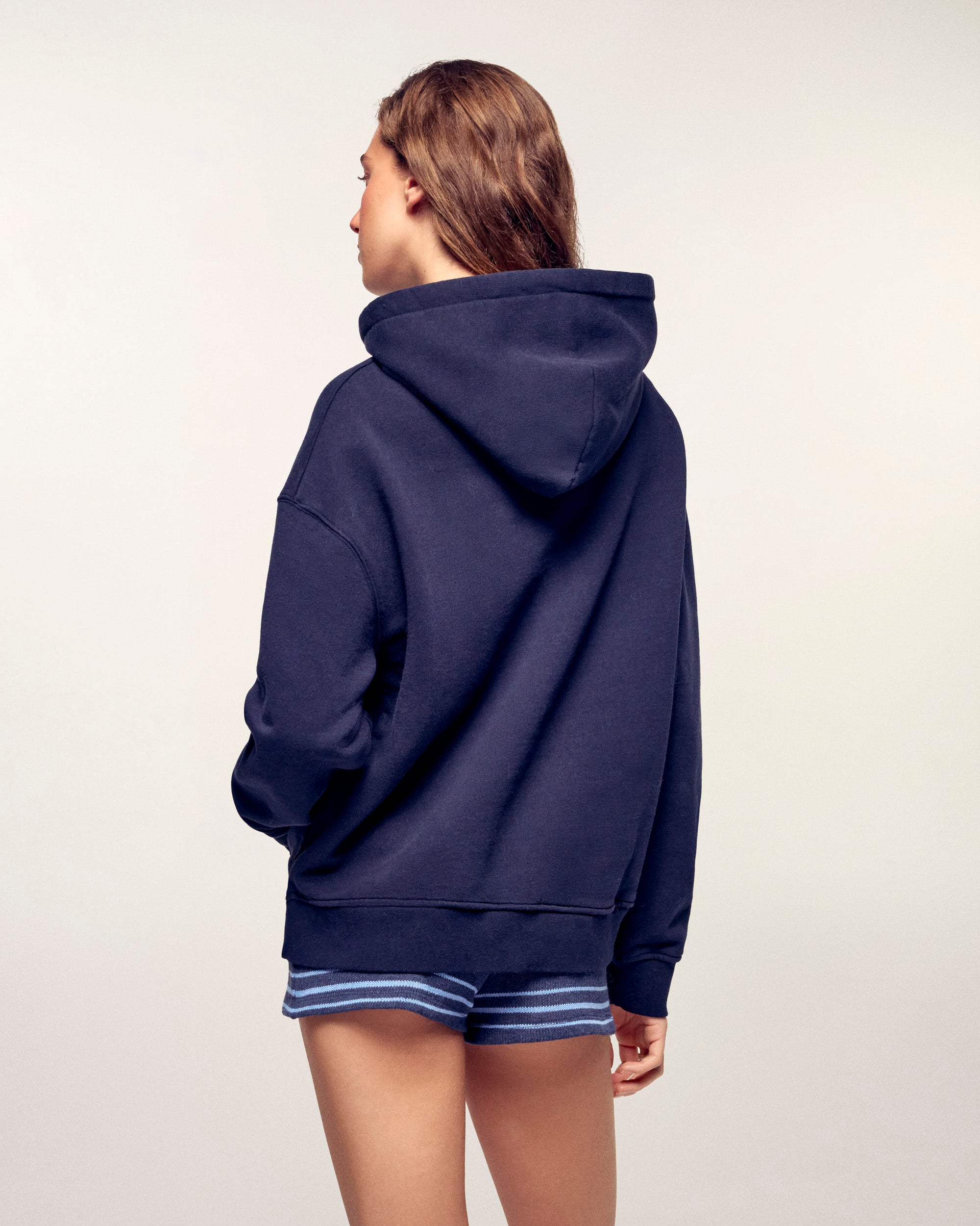 Heart Hoodie Sweatshirt (S25 / WOMEN / Navy)