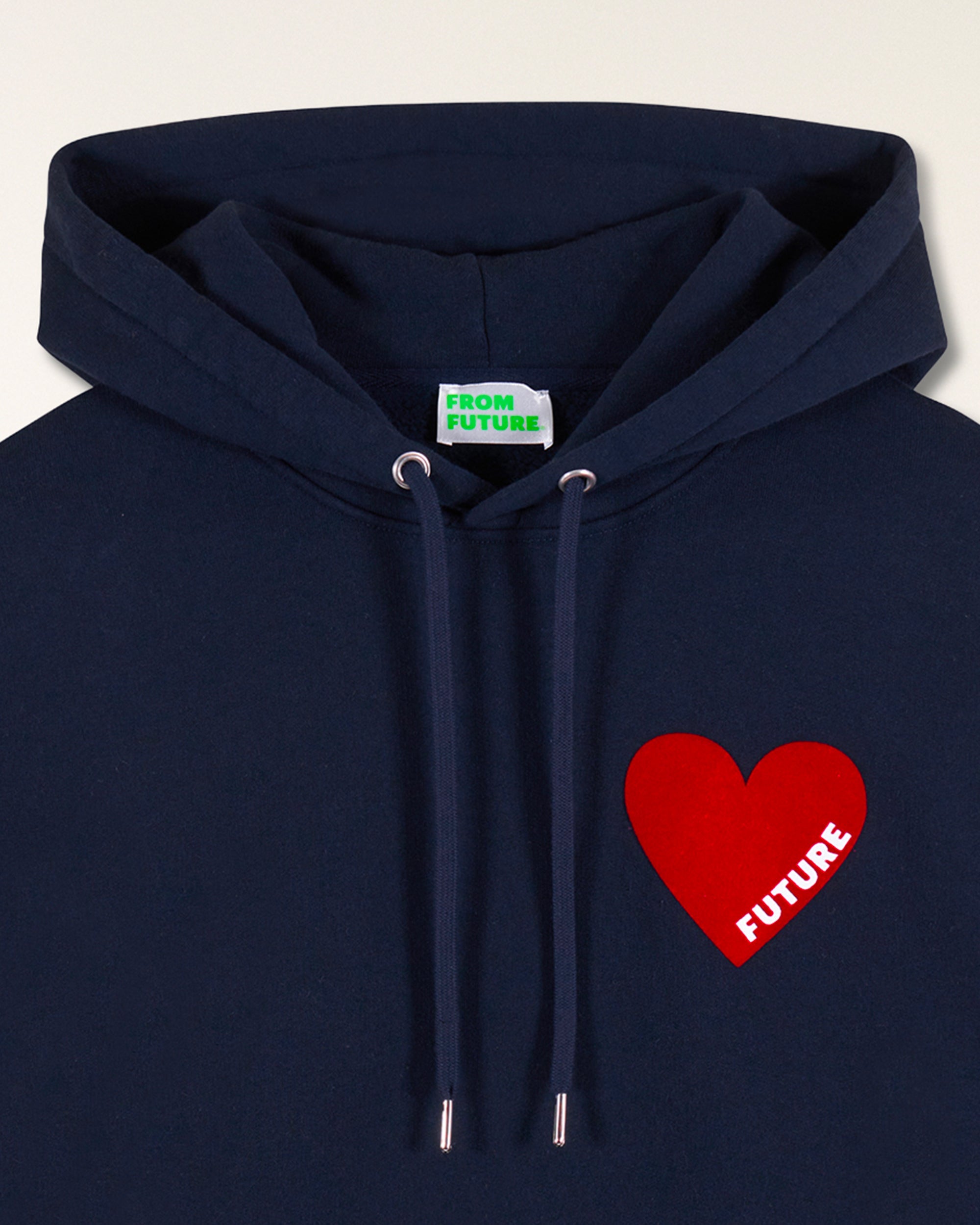 Heart Hoodie Sweatshirt (S25 / WOMEN / Navy)