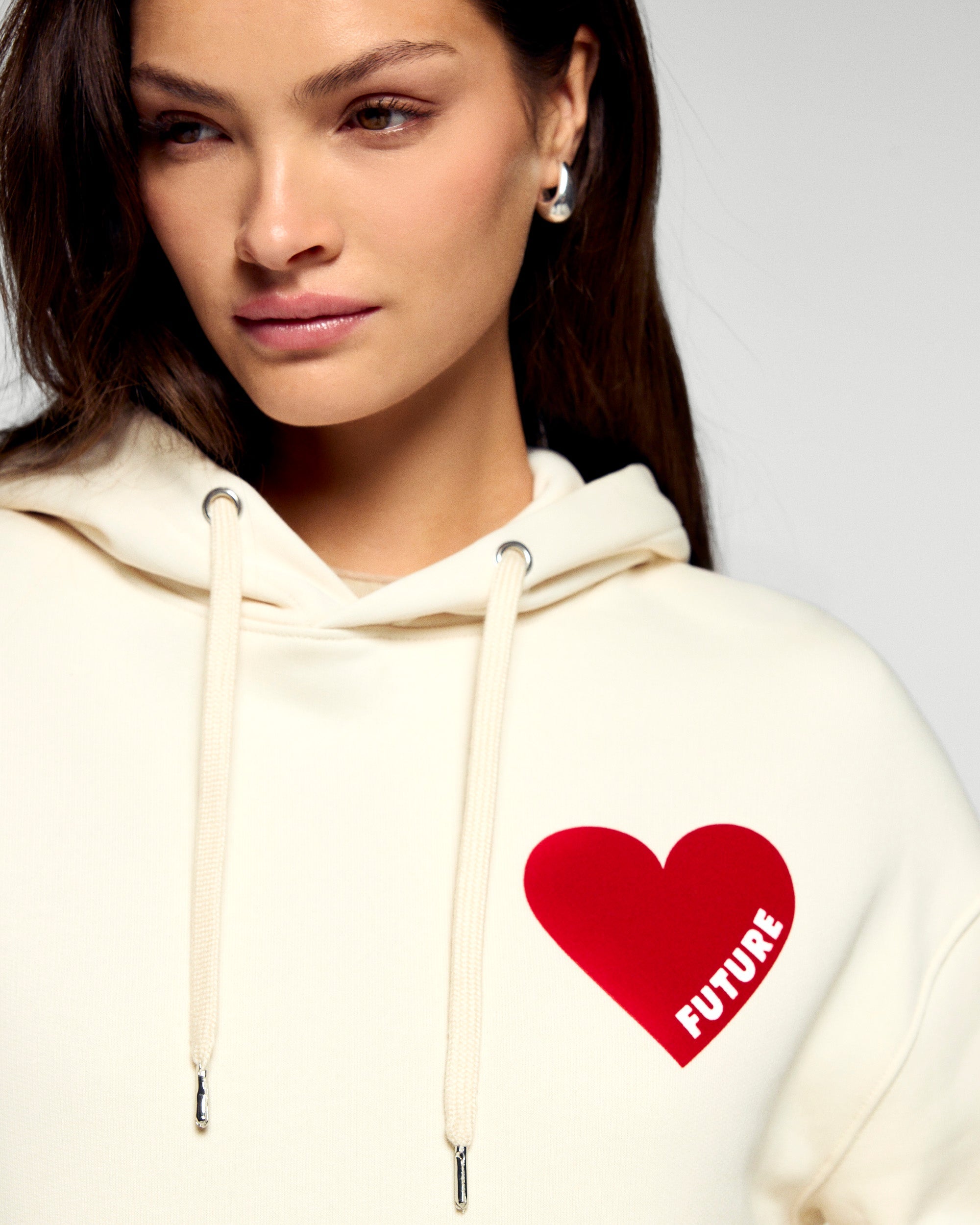Hoodie Sweatshirt (H25 / WOMEN / Sand)