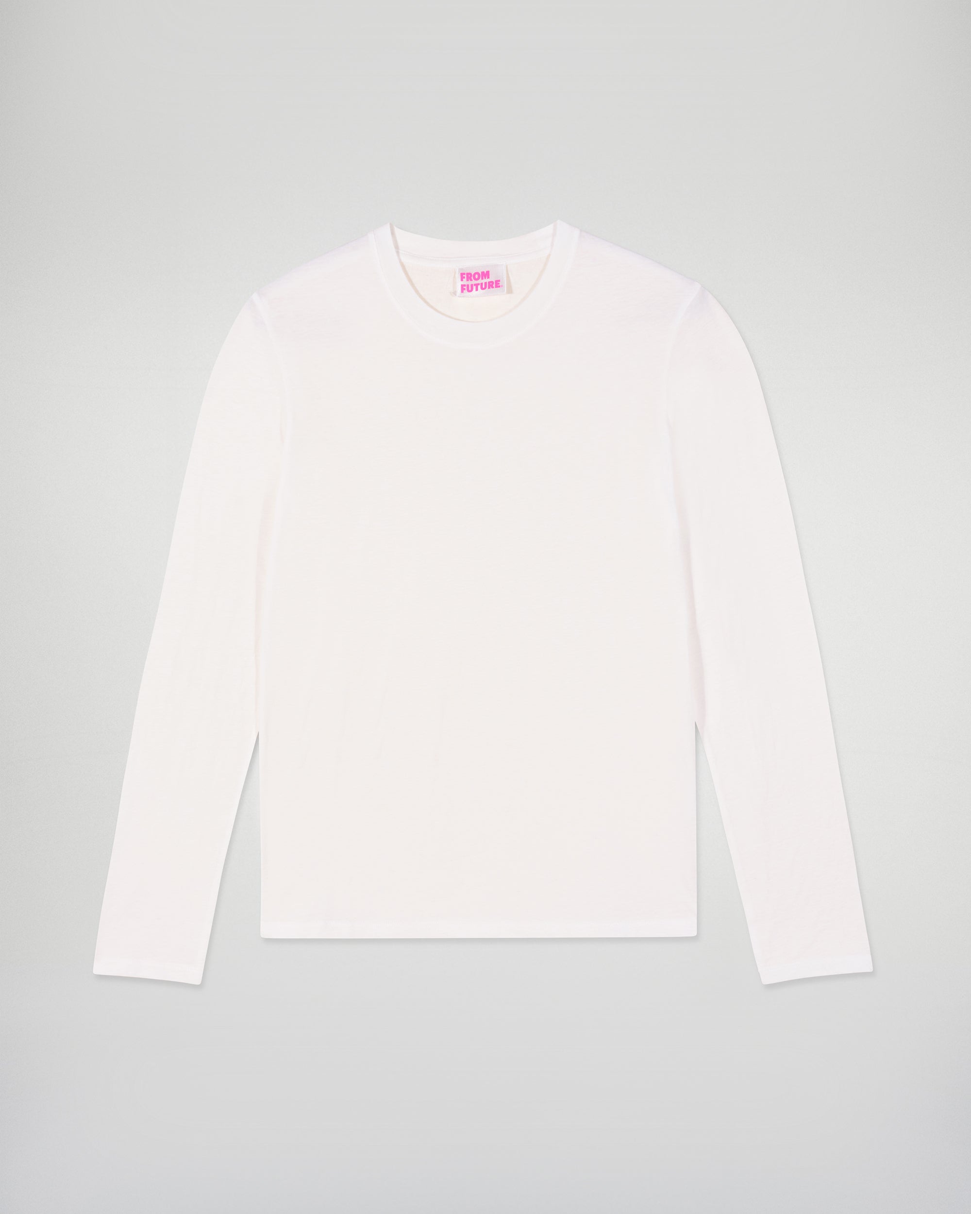 Long Sleeve Crew Neck T-shirt (H25 / FEMME / White)