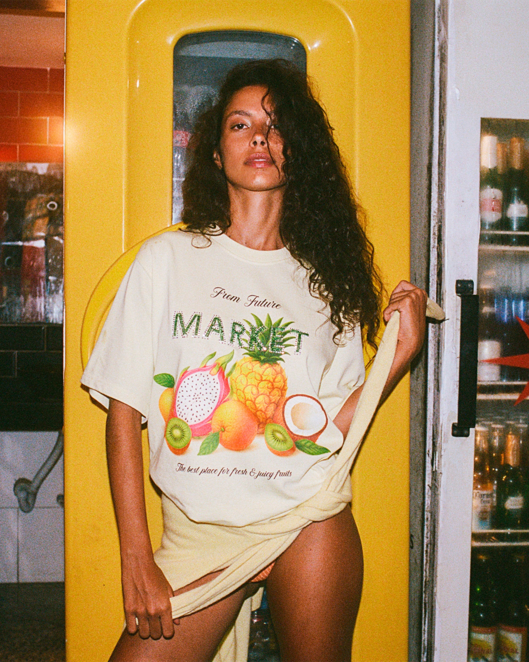 Crewneck Short Sleeve T-shirt (S26 / FEMME / Star yellow)